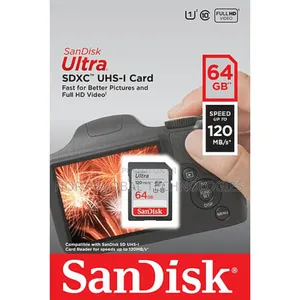 Sandisk Ultra SDHC Card 64gb 120/140mb/ Class 10