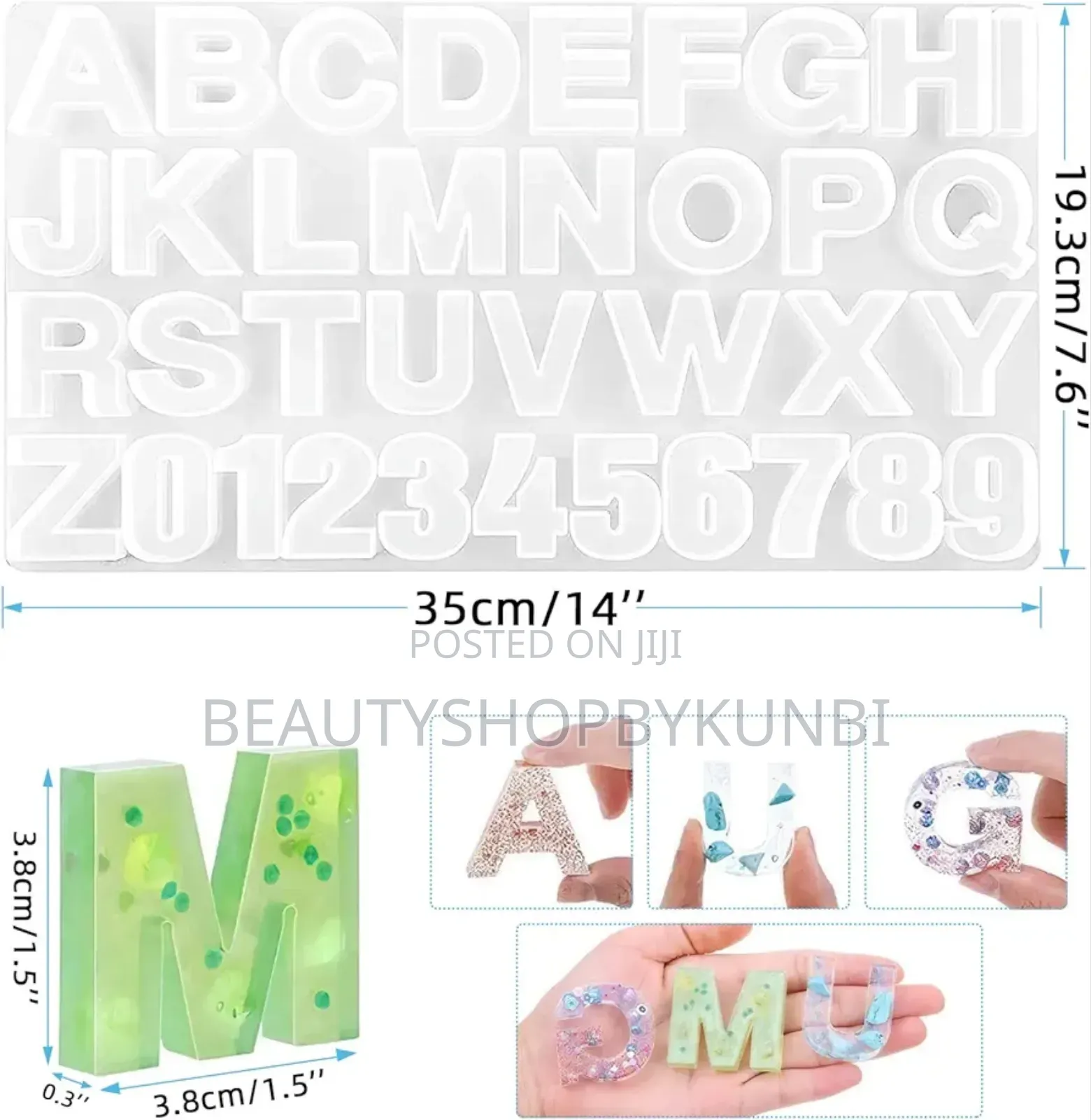 Epoxy Resin Alphabet Mold/Alpha Numeric Resin Mold