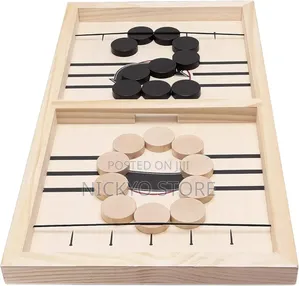 Wooden Hockey Game Sling Puck