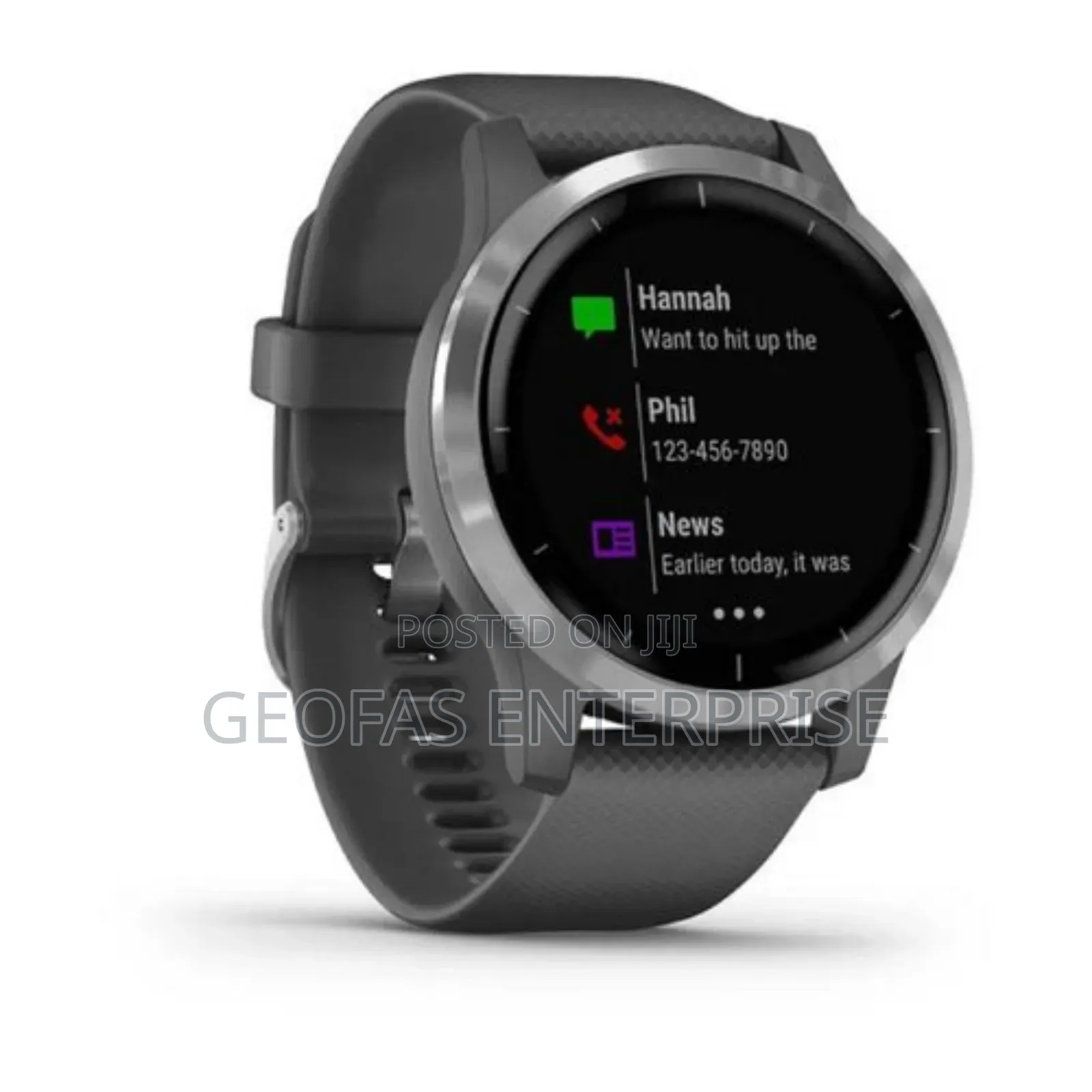 Garmin Vivoactive 4 Shadow Grey With Silver Hardware