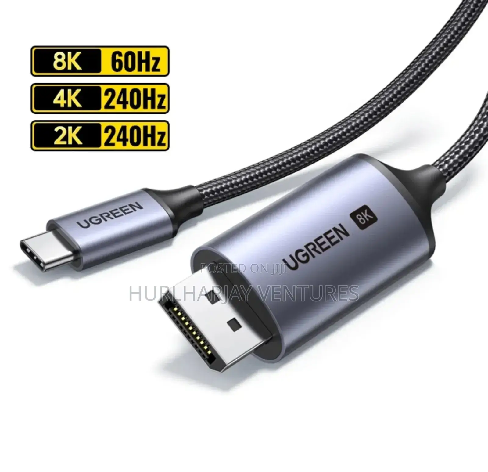 2m Ugreen Usbc to Displayport 1.4 Cable