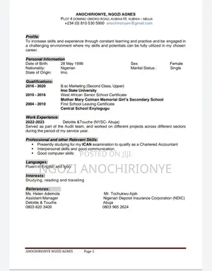 Advertising Marketing CV