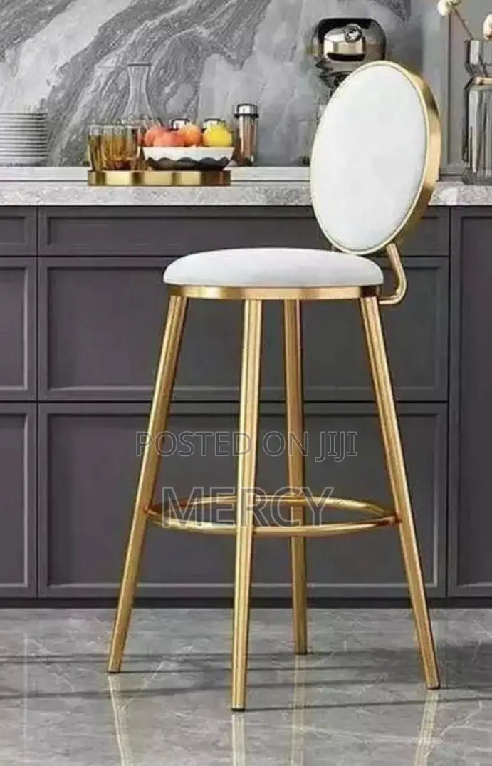 High Bar Stool With Padded Seat