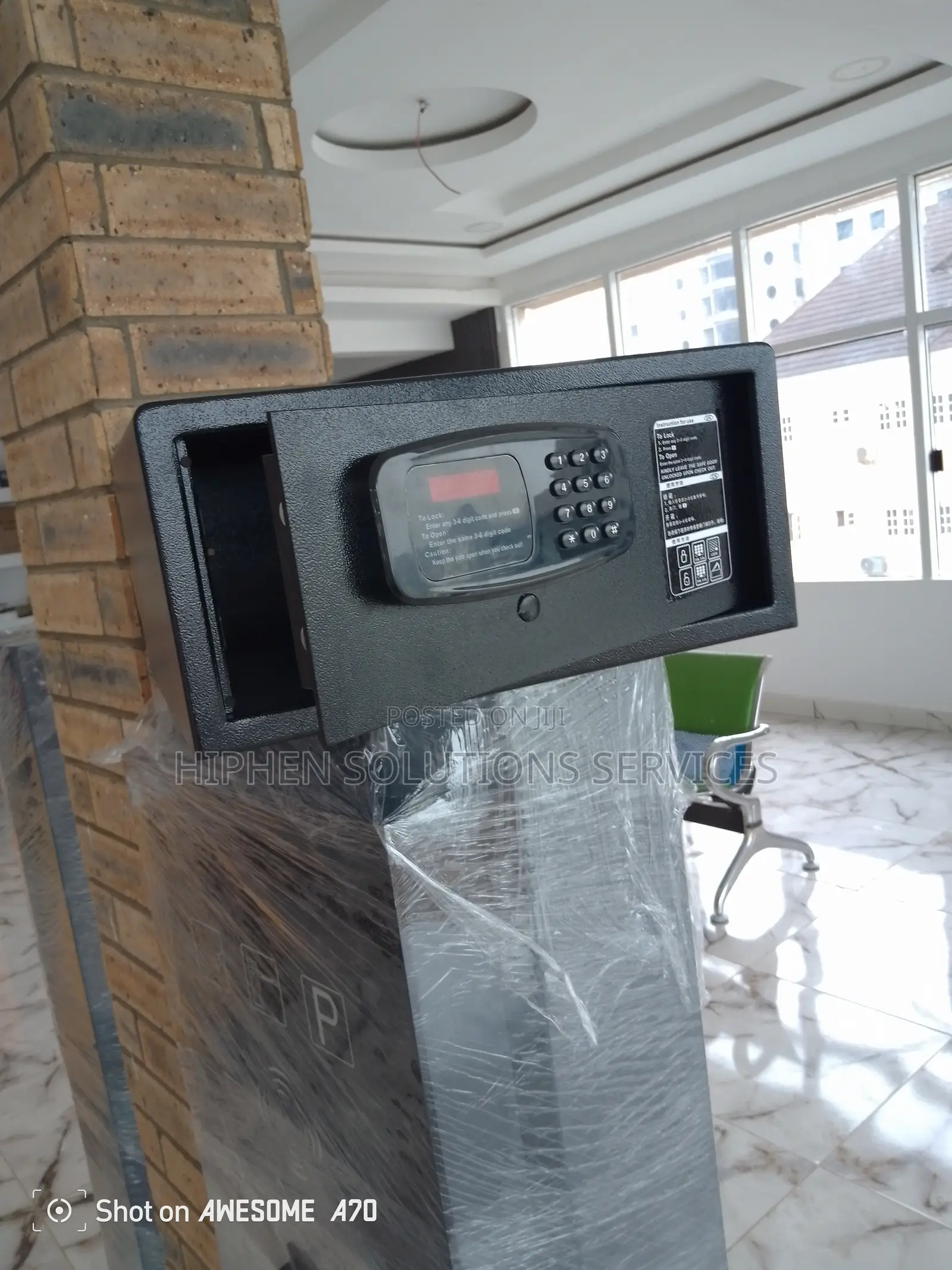 Home Office Safe Box - Black