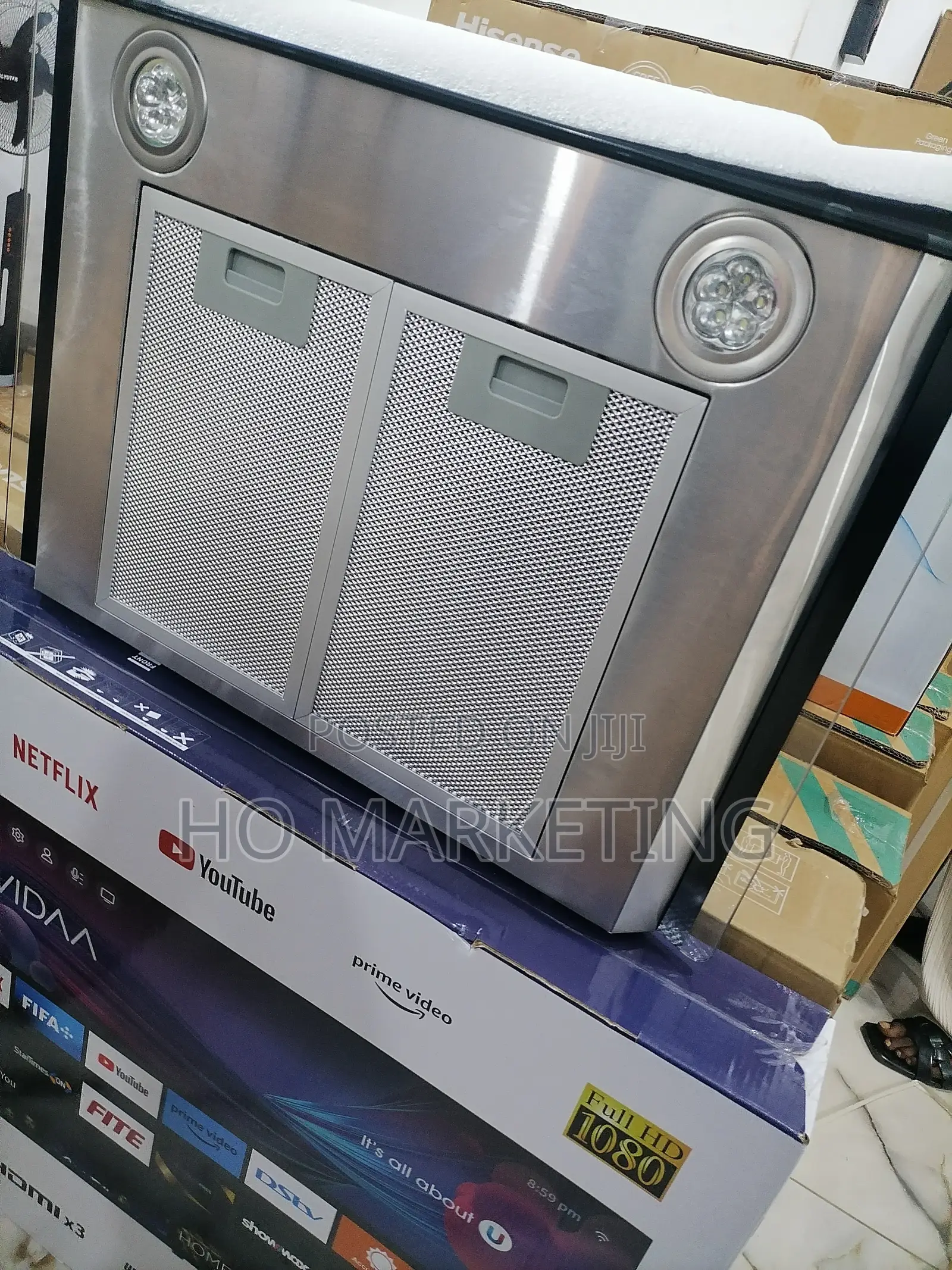 Improved Polystar 60cm Tempered Glass Rangehood[Pv-6009bd]