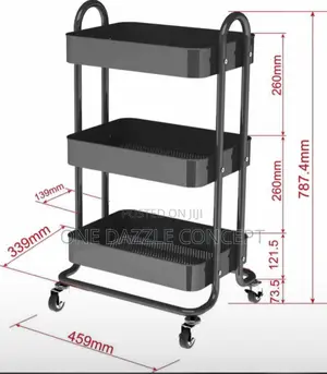 3tier Binca Metal Trolley