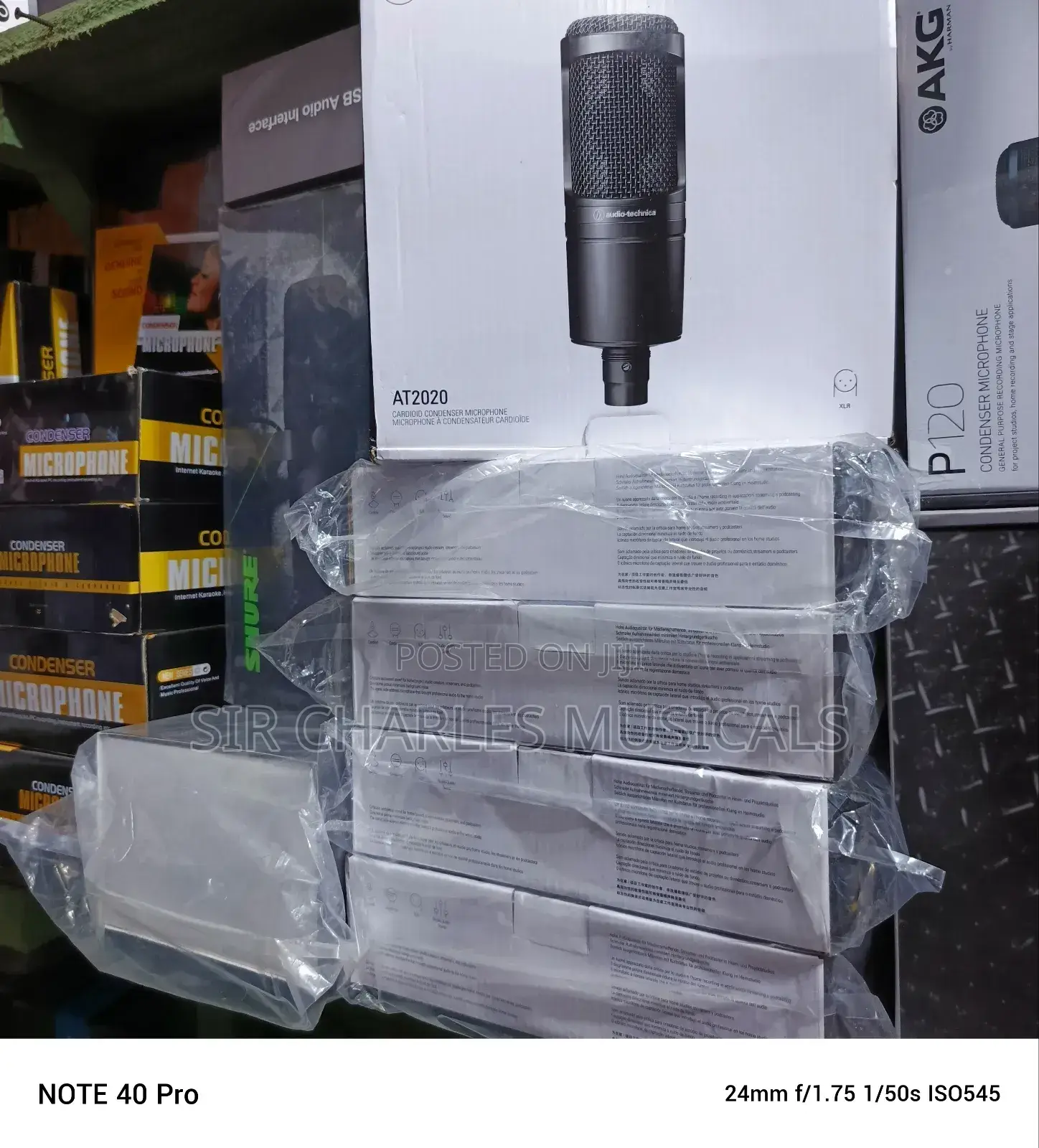 Audio Technica at-2020 Condenser Studio Microphone
