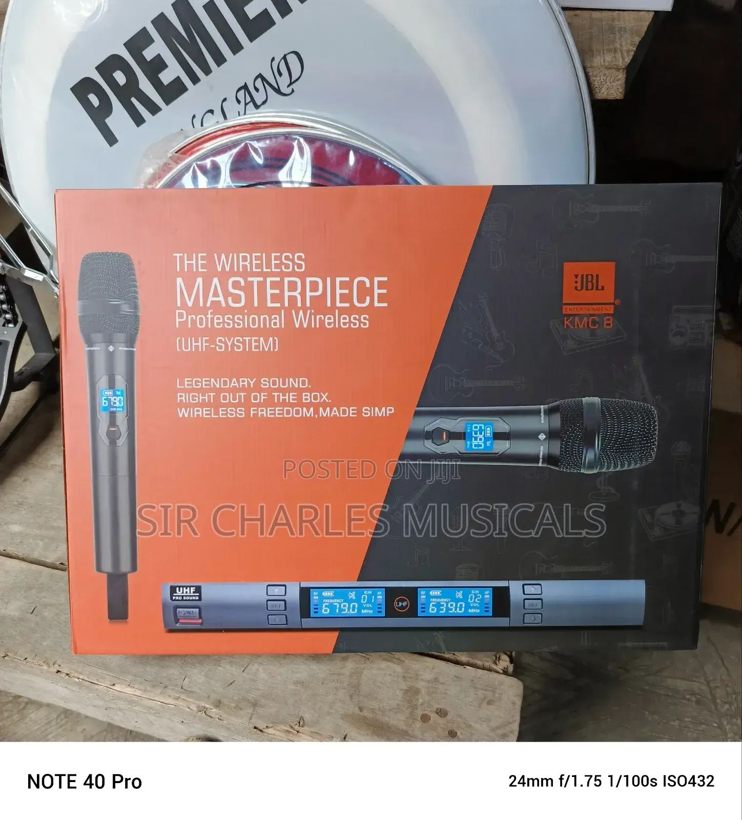 Original JBL KMC-8 Professional Wireless Microphone