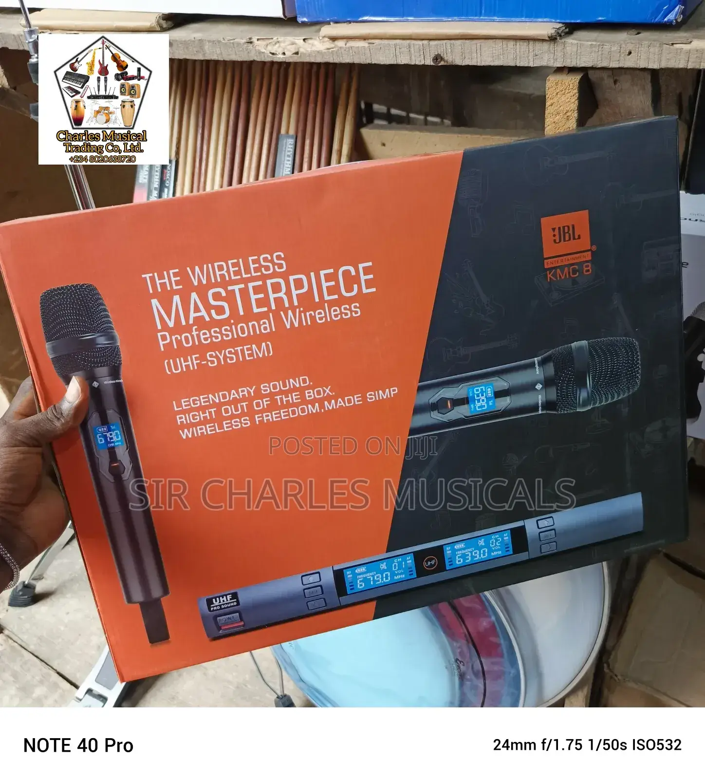 Original JBL KMC-8 Professional Wireless Microphone