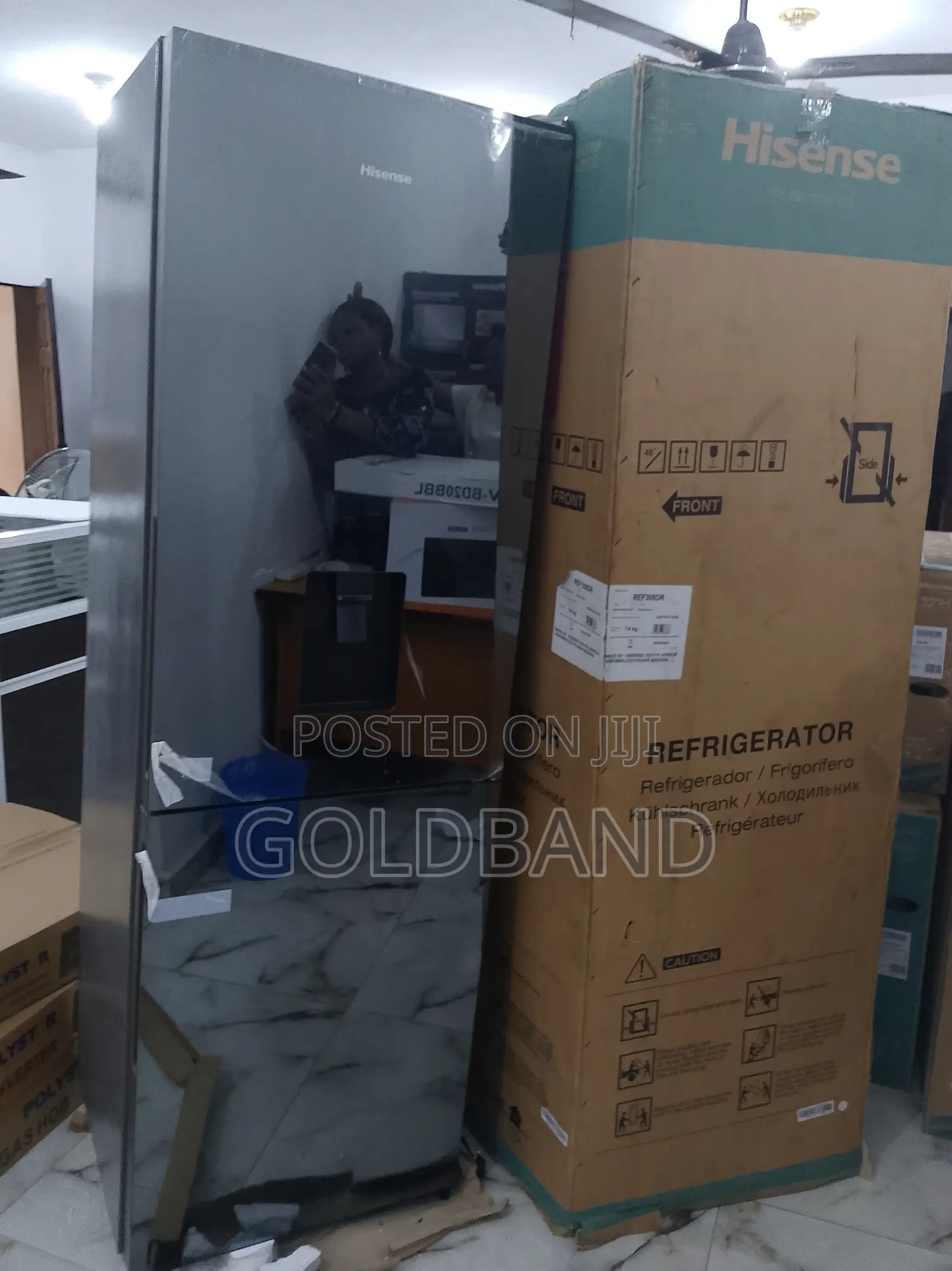 Neatly Produced Hisense Double Door Refrigerator "Ref308dr"
