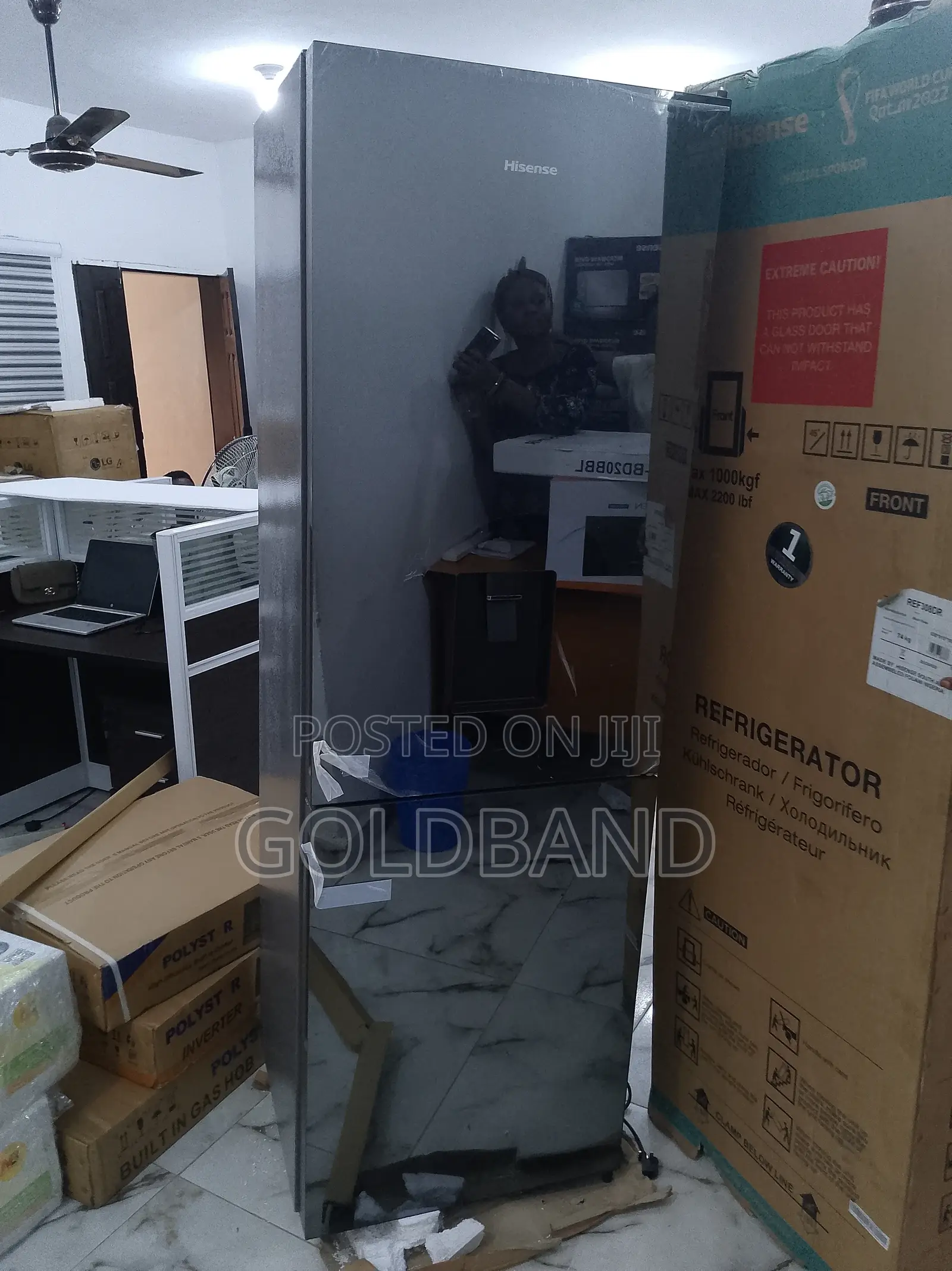 Classic Hisense Double Door Refrigerator "Ref308dr"