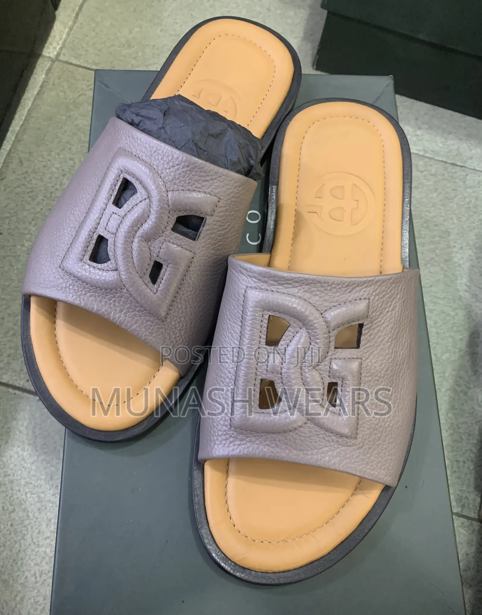 Pure Italian Butteri Leather Slipers