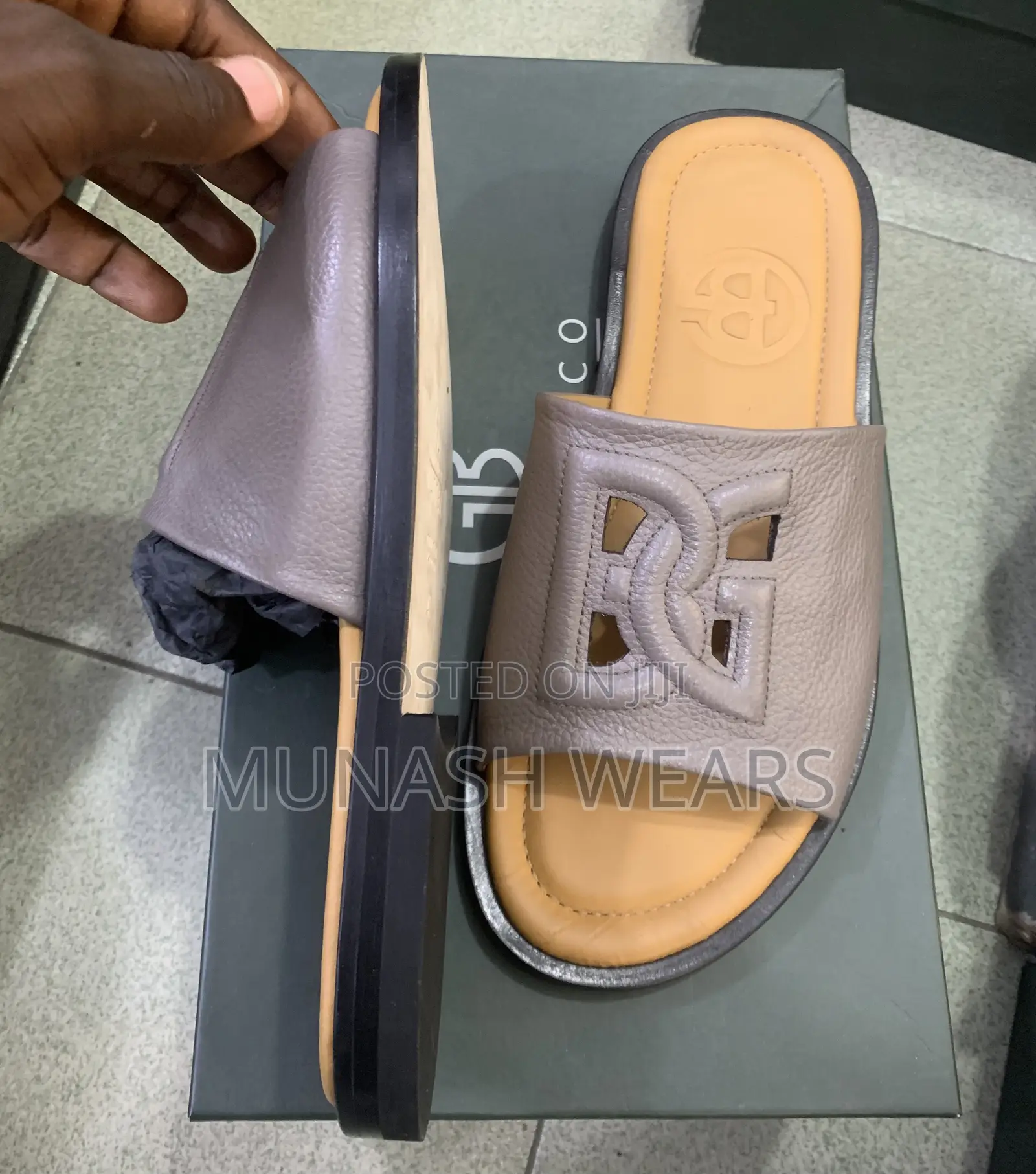 Pure Italian Butteri Leather Slipers