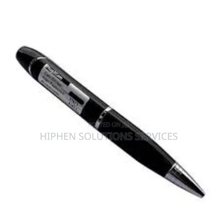 Black Pen Camera With Shutter Full HD 1080P for Security
