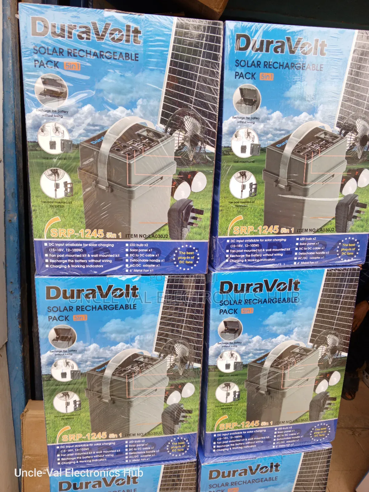 Duravolt DC 5in1 Solar Rechargeable Pack