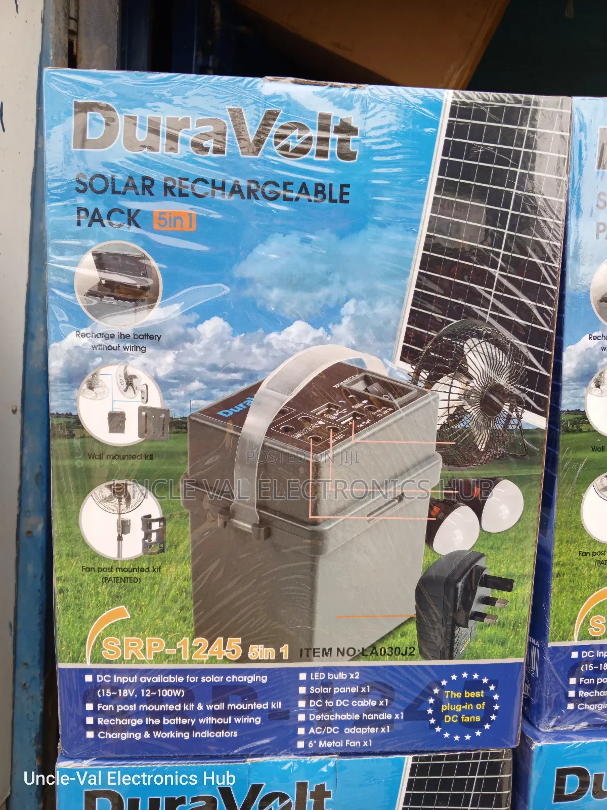 Duravolt DC 5in1 Solar Rechargeable Pack