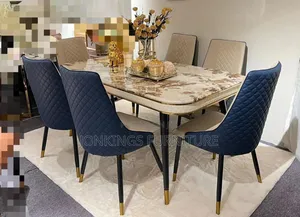 Marble Top Dining Table and Chair