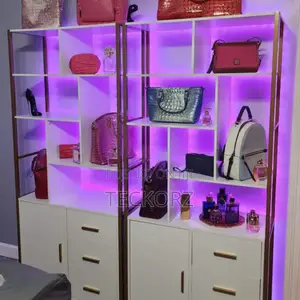 Shoe Hand Bag Shelve With Storage Cabinet
