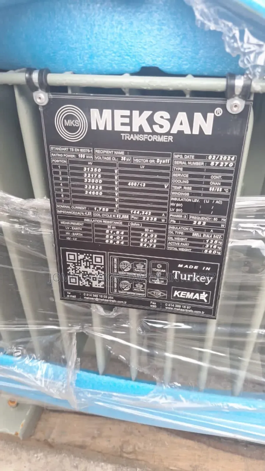 100kva by 33kva Transformer