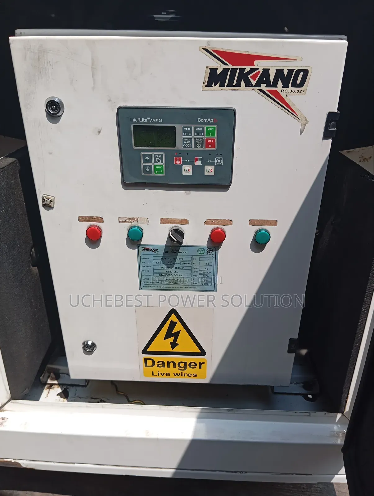 30kva Mikano Uk Perkins Soundproof Generator