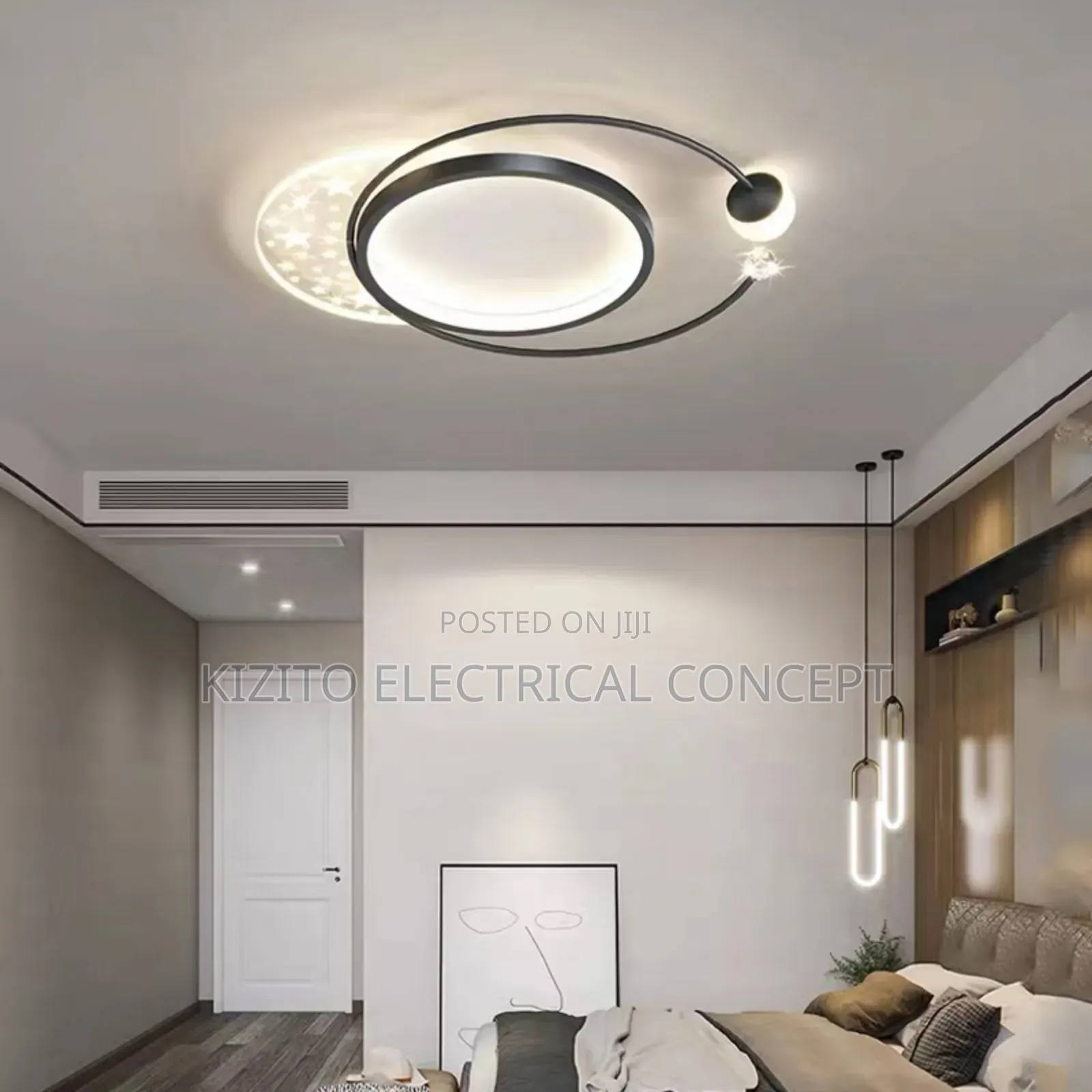 LED Starry Ceiling Flosh Ring Lamp