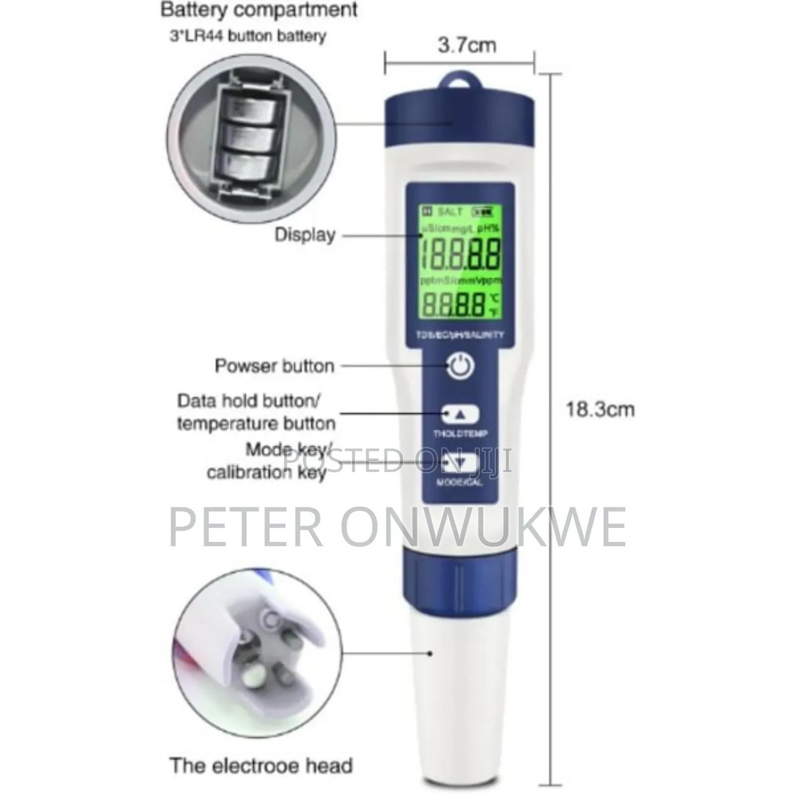 5 In 1 Digital Ph Meter