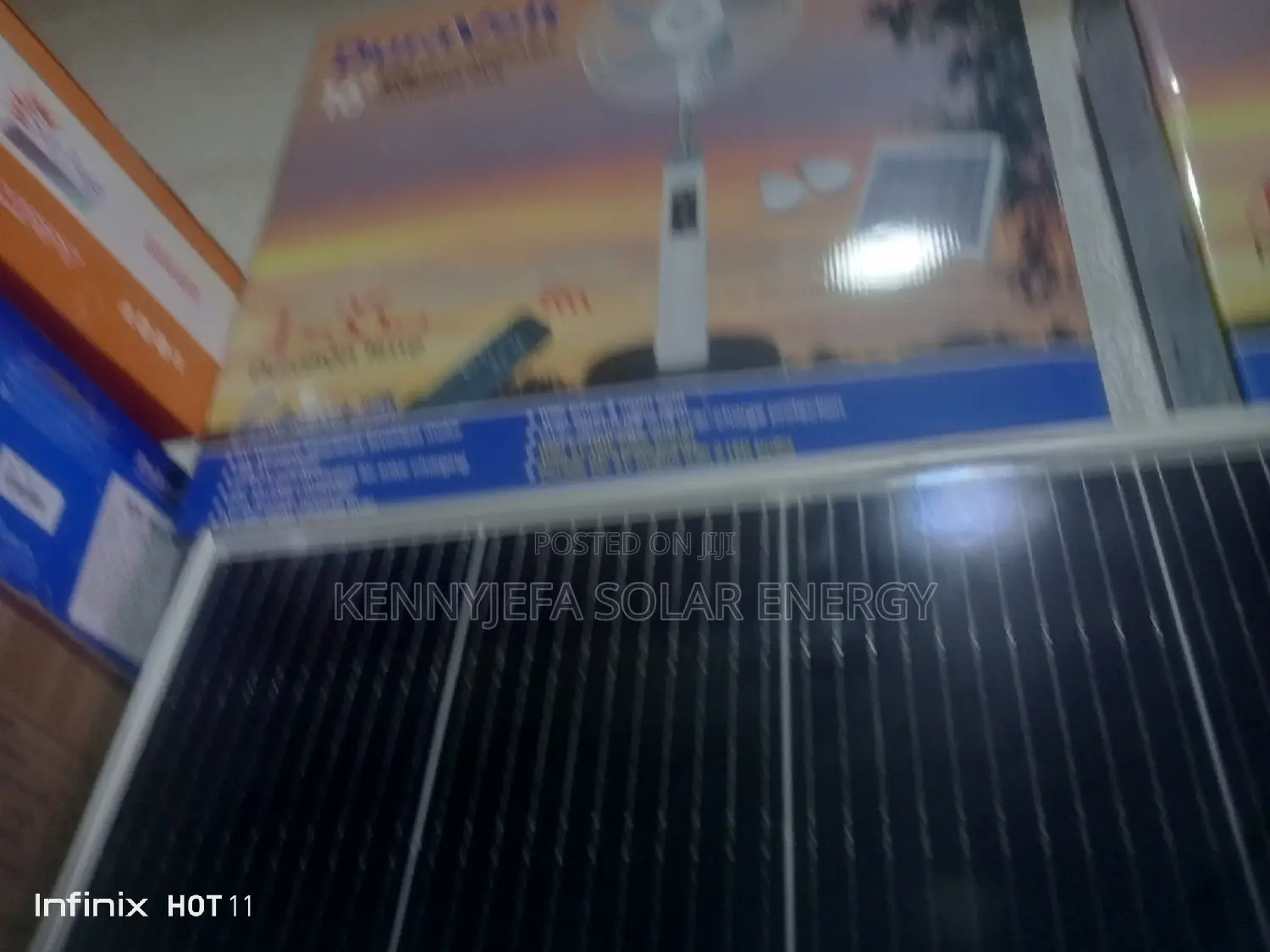 Duravolt Rechargeable Solar Fan