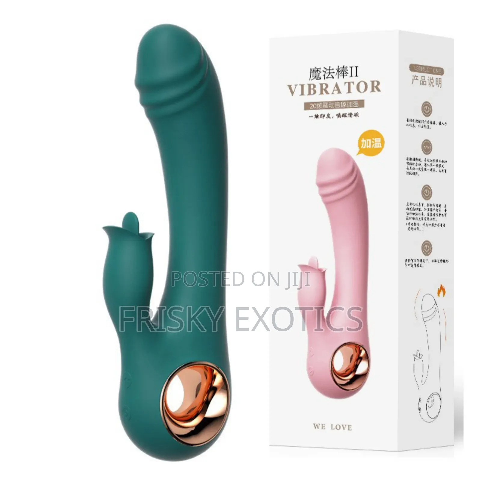 2in1 Rabbit With Tongue Licker Vibrator