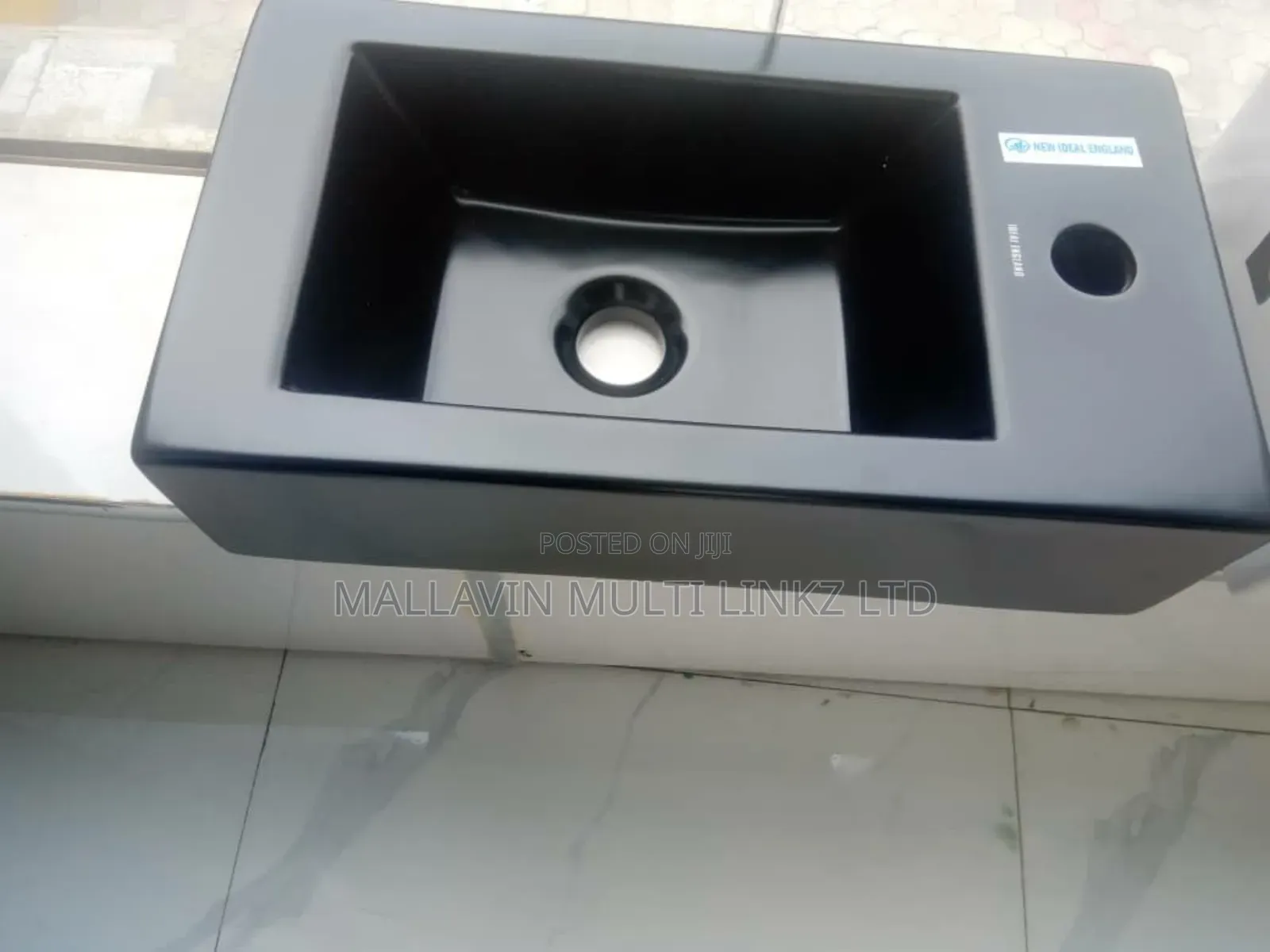 Black Mini Wall Hung Basin