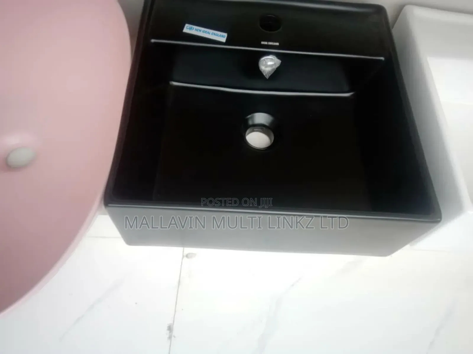 Black Wall Hung Basin