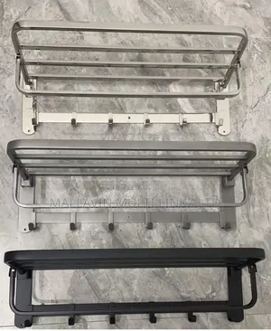 Multiple Black Towel Holder (Accessories)