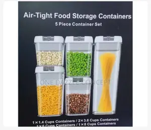 5 PCS Air Tight Food Storage Container