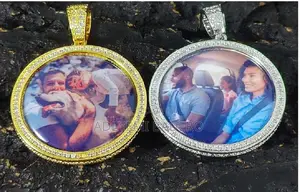 Photo - PREMIUM Locket Pendant With Chain (Gold or Silver)