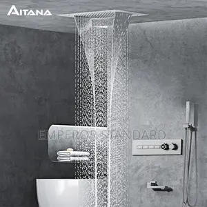 5 Way's Condict Shower Ceiling LED Hot and Cold Bathroom