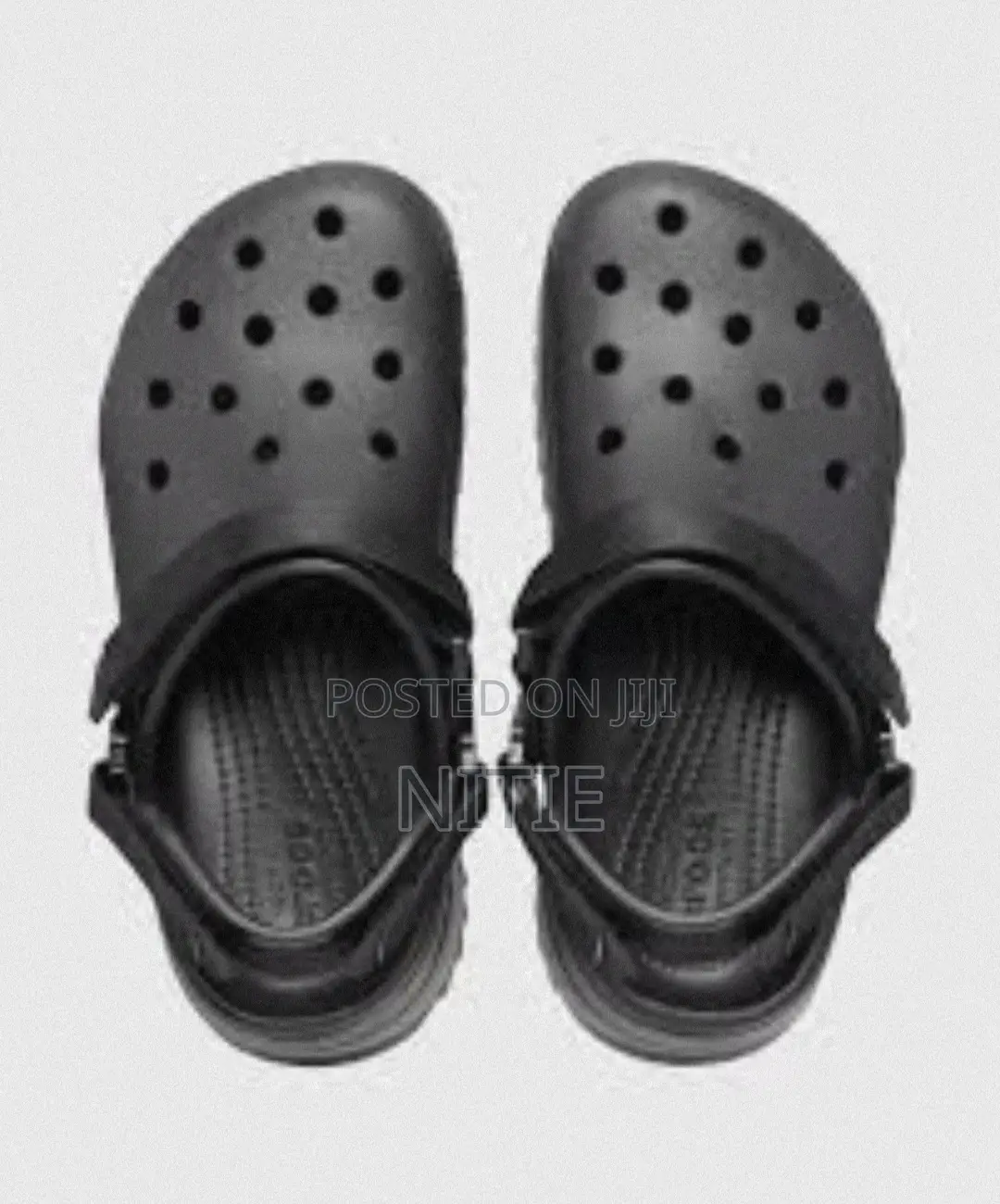 Original Plain Black Classic Hikers Crocs
