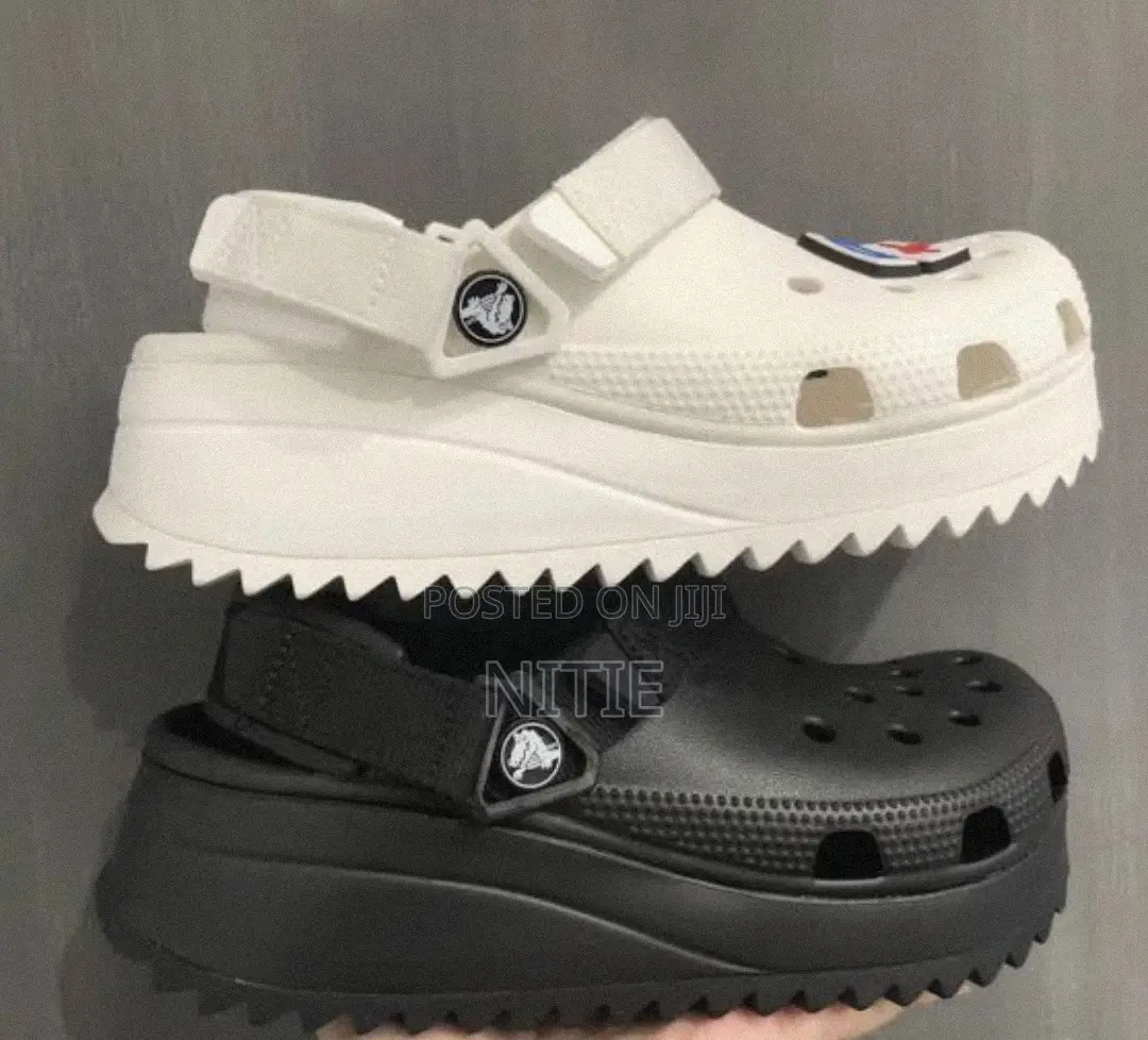 Original Plain Black Classic Hikers Crocs