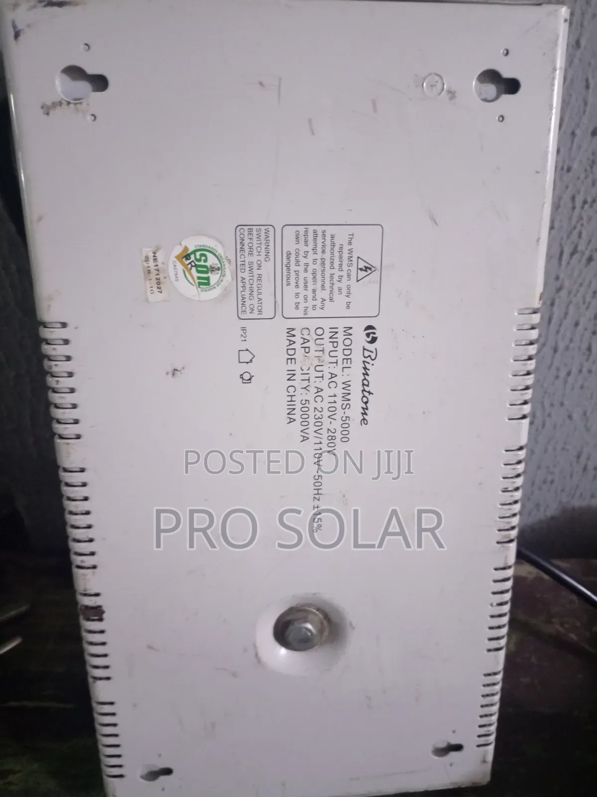 Binatone Stabilizer 5KVA Wall Mount