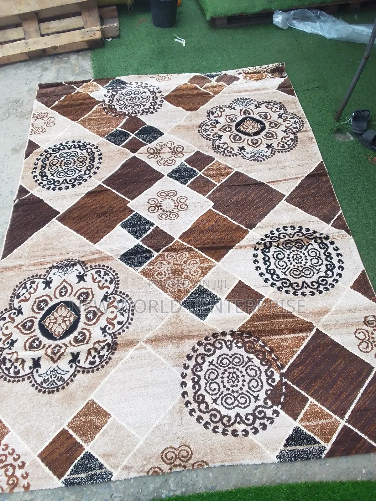 7by10 Feet Modern Turkish Apple Rug