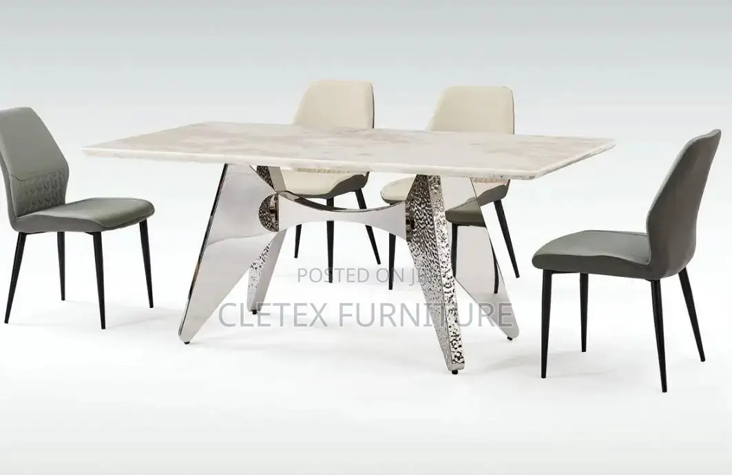 Quality Marble Top Dining Table by 6 Seaters
