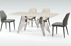 Quality Marble Top Dining Table by 6 Seaters