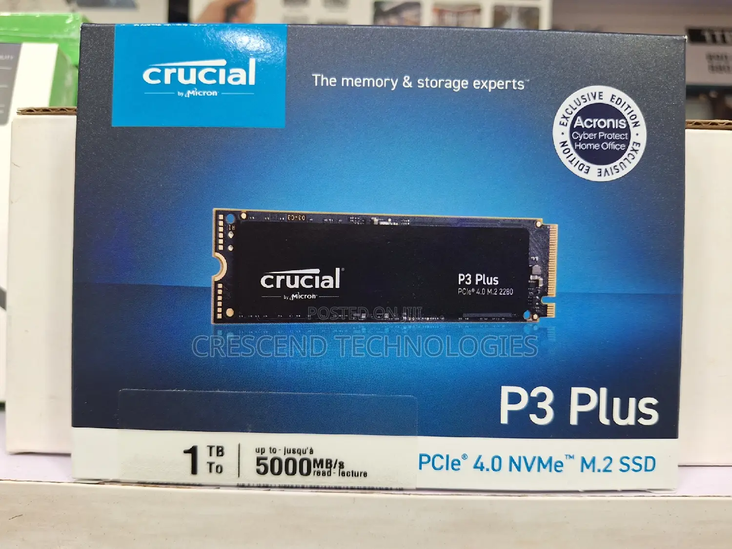 1tb Crucial P3 Nvme SSD Drive