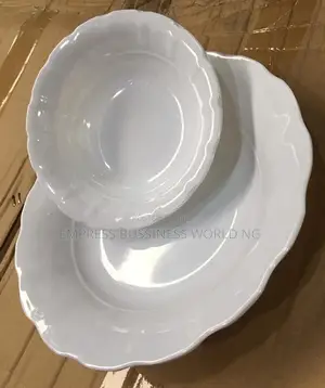 12 Pieces Unbreakable Plates-6 Flats and 6 Deep