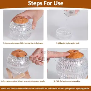 Crystal Ball Humidifier With Light