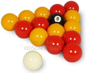 Red and Yellow Snooker Ball