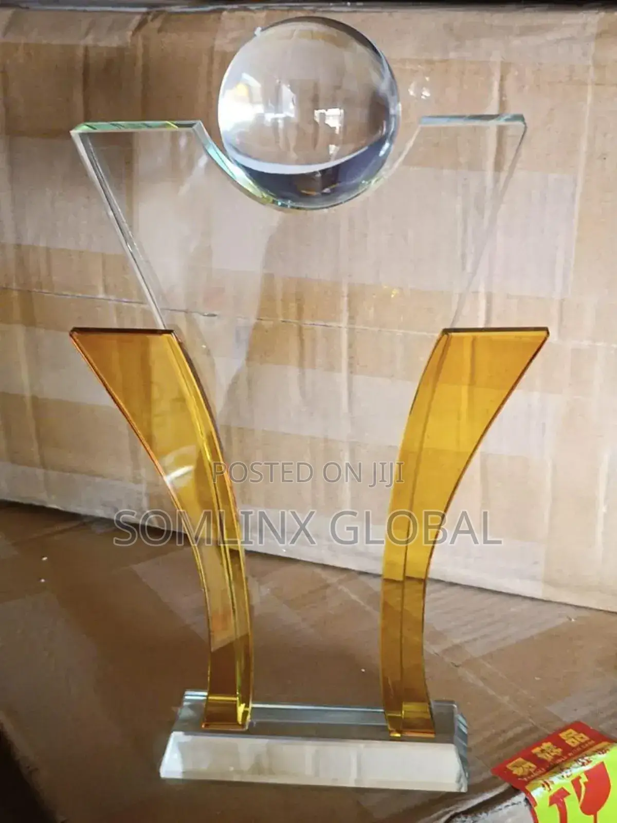 Crystal Glass Award Plaque M4