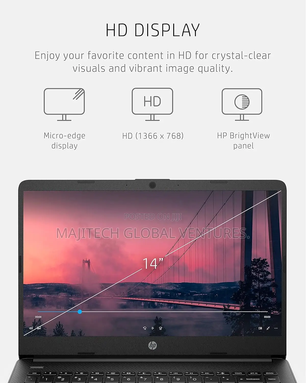 New Laptop HP 8GB Intel Core I3 HDD 1T