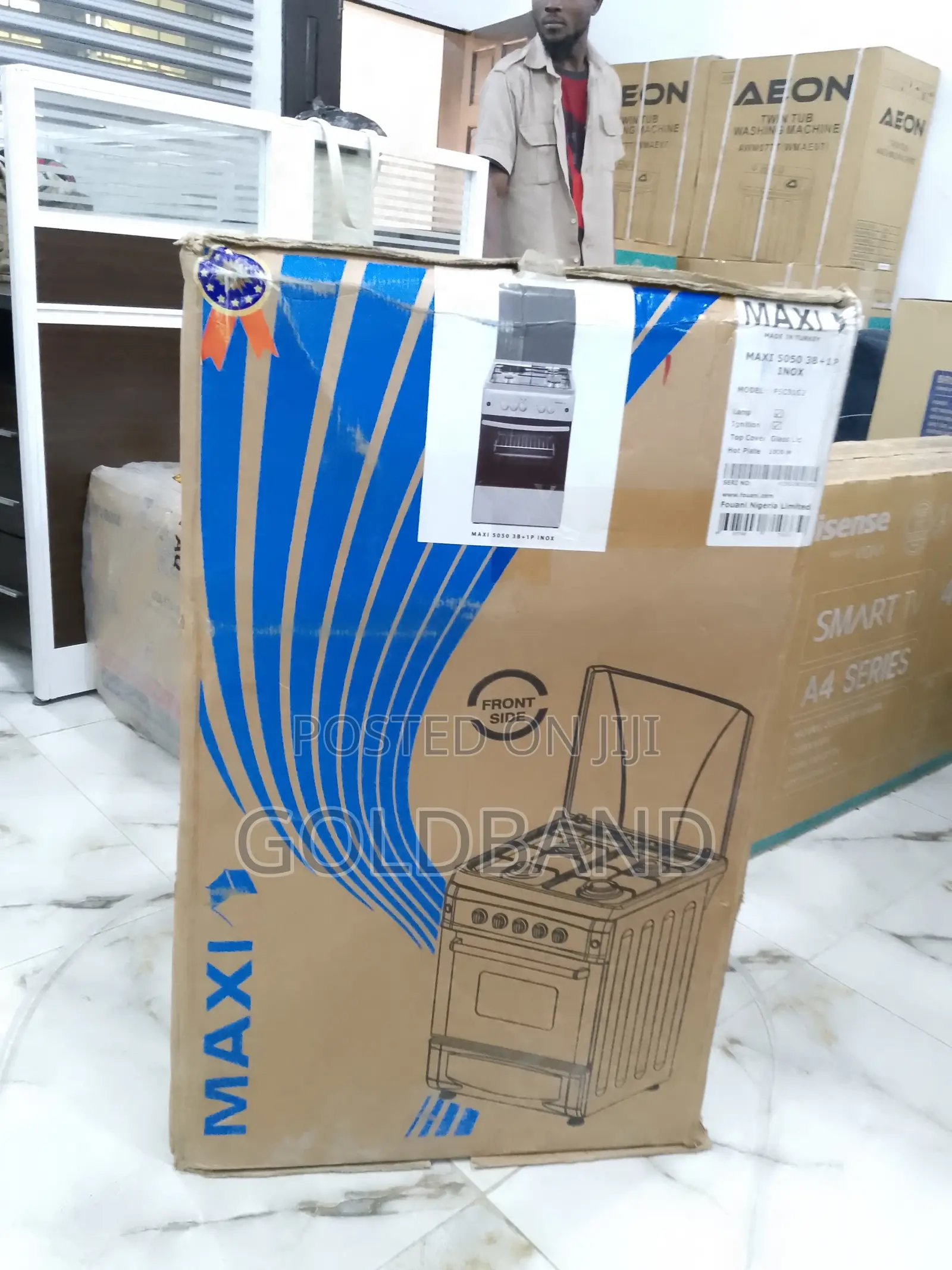 New Maxi 3gas+1electric Cooker "Maxi6060" Autoignition