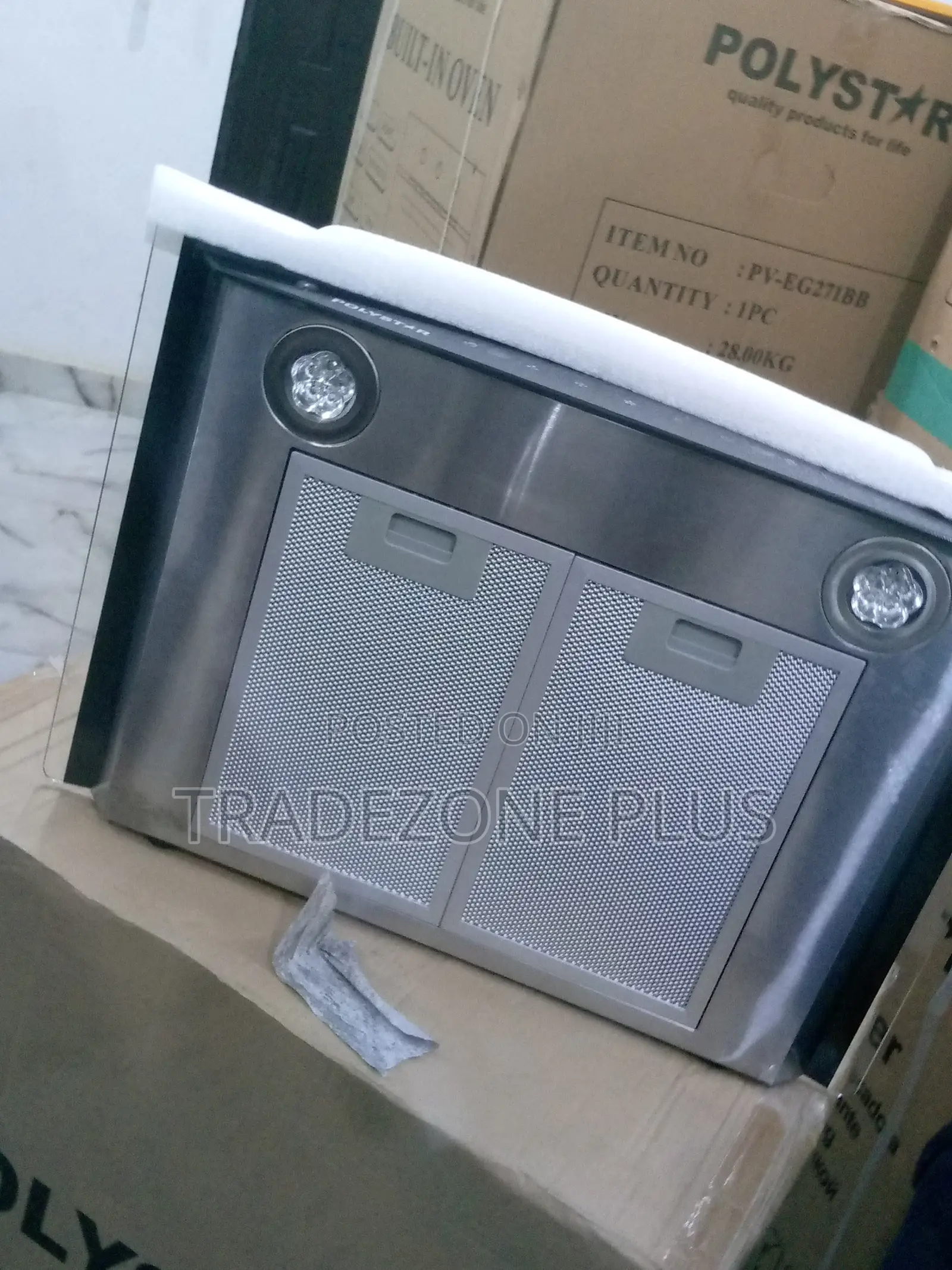 Polystar Handwave Tempered Glass Range Hood