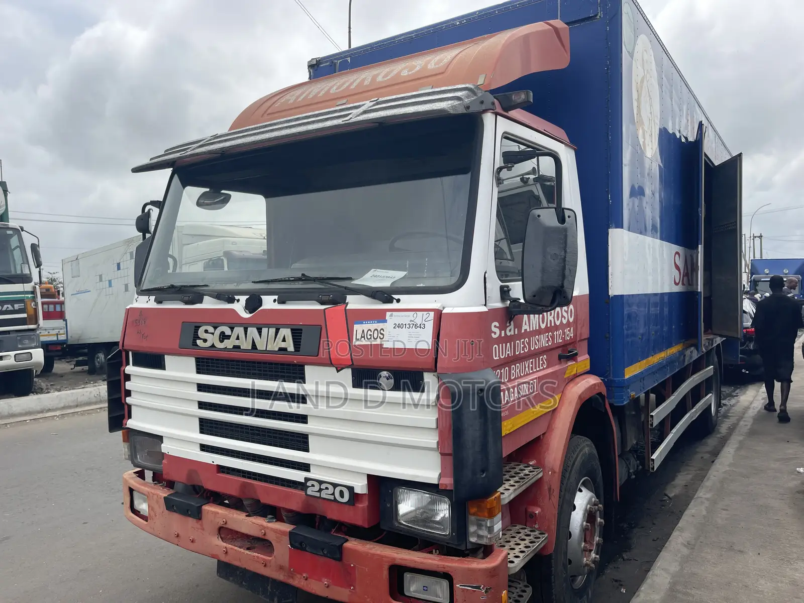 Super Clean Red Scania With Sound Engine