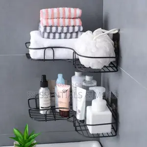 Bathroom / Toilet Corner Iron Shelf Rack